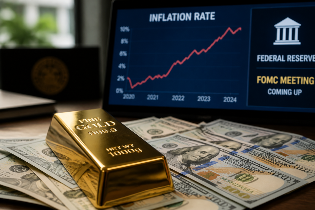 L’inflation américaine menace le rebond de l’or à 4 450 dollars avant la Fed