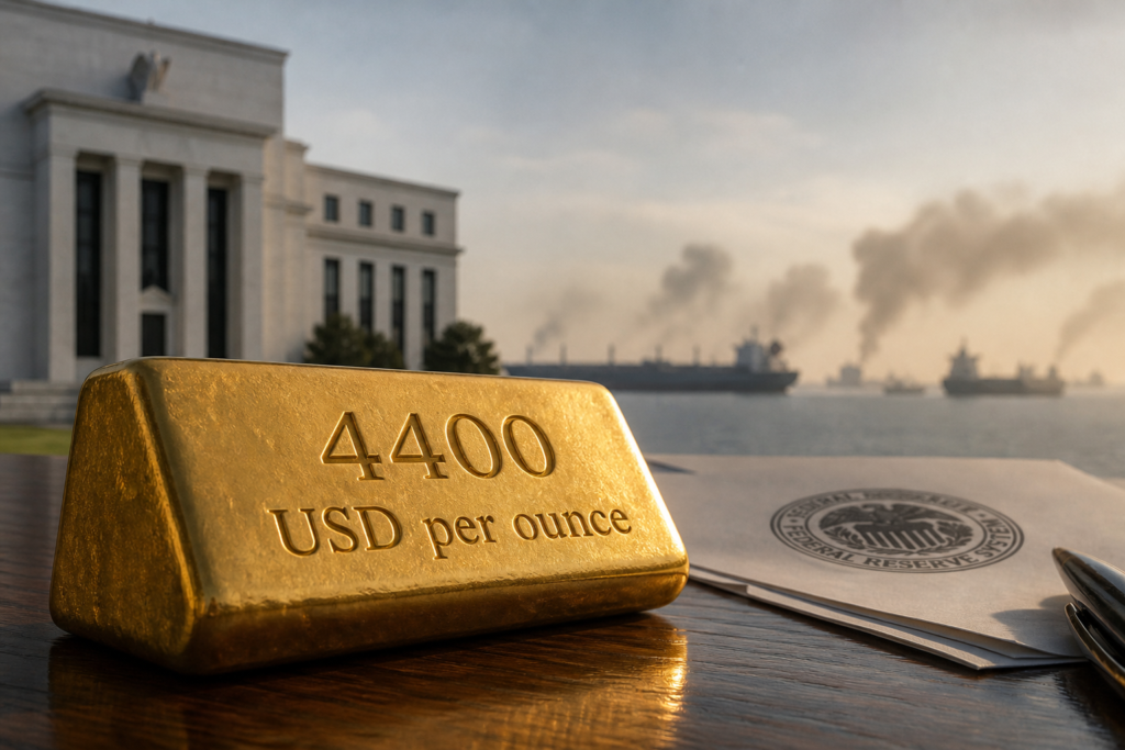 L’or préserve les 4 400 dollars, mais la Fed et l’Iran freinent son rebond L’or préserve les 4 400 dollars, mais la Fed et l’Iran freinent son rebond