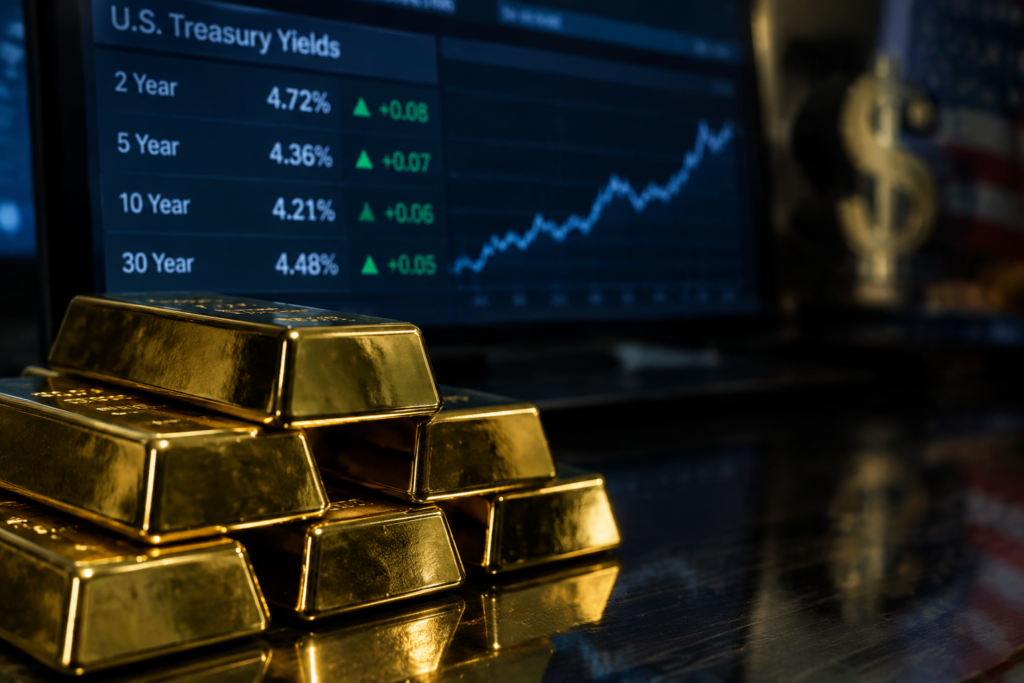 L’or se dirige vers une baisse hebdomadaire sous la pression des taux américains L’or se dirige vers une baisse hebdomadaire sous la pression des taux américains