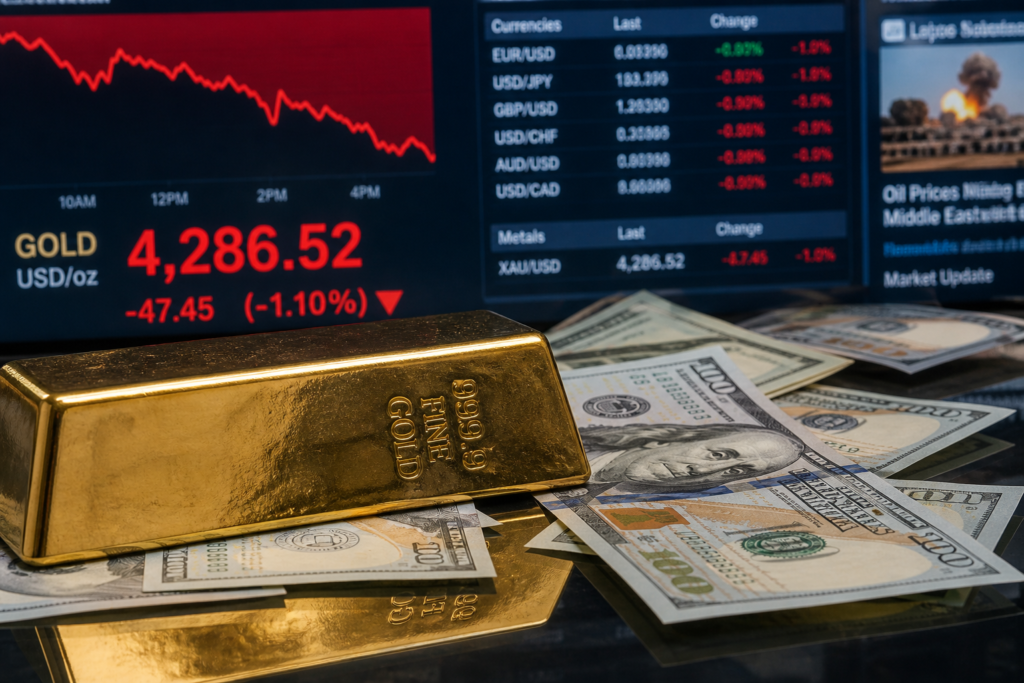 L’or décroche sous 4 300 dollars malgré les frappes Iran-USA