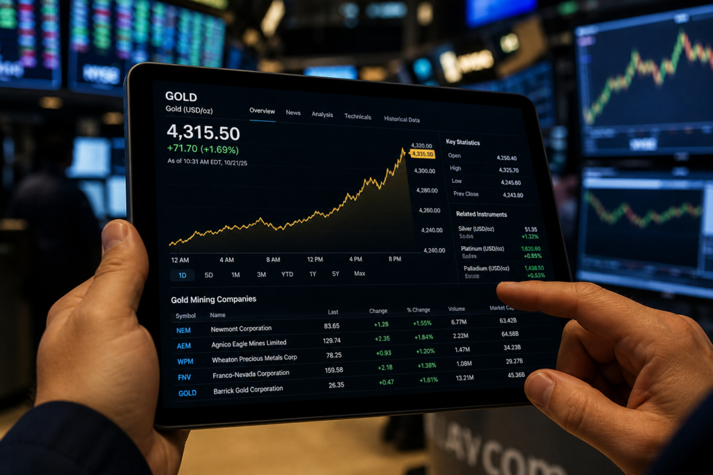 L’or rebondit au-dessus de 4 300 dollars : les minières américaines attisent les attentes L’or rebondit au-dessus de 4 300 dollars : les minières américaines attisent les attentes