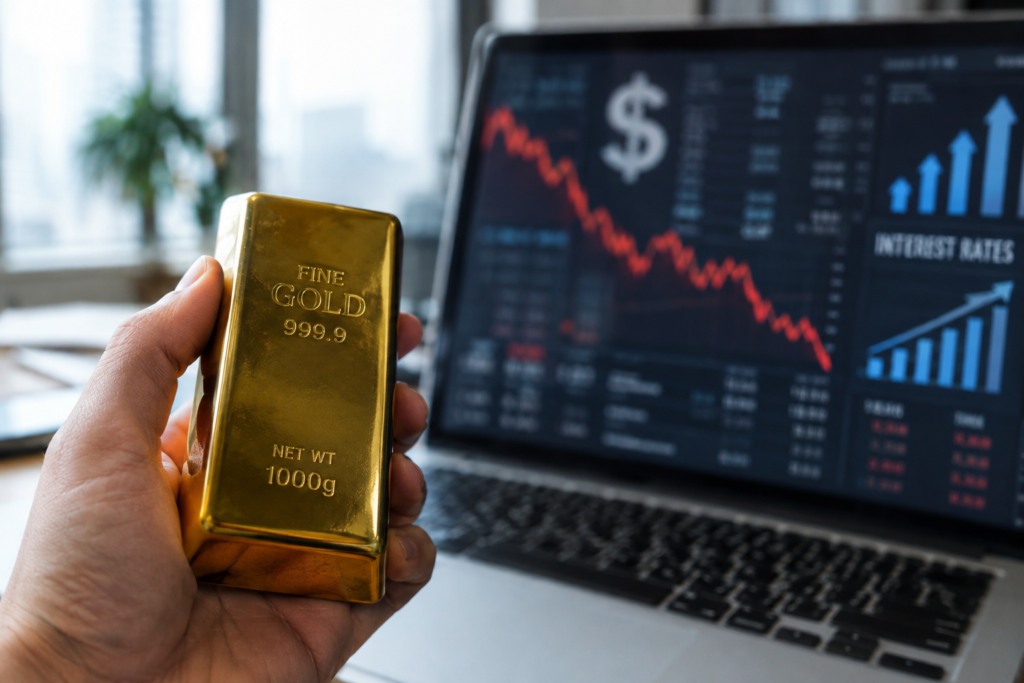 L’or recule avant l’indice PCE américain, sous la pression des taux et du dollar L’or recule avant l’indice PCE américain, sous la pression des taux et du dollar