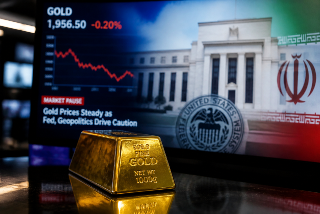 L’or marque une pause après deux jours de baisse liés à l’Iran