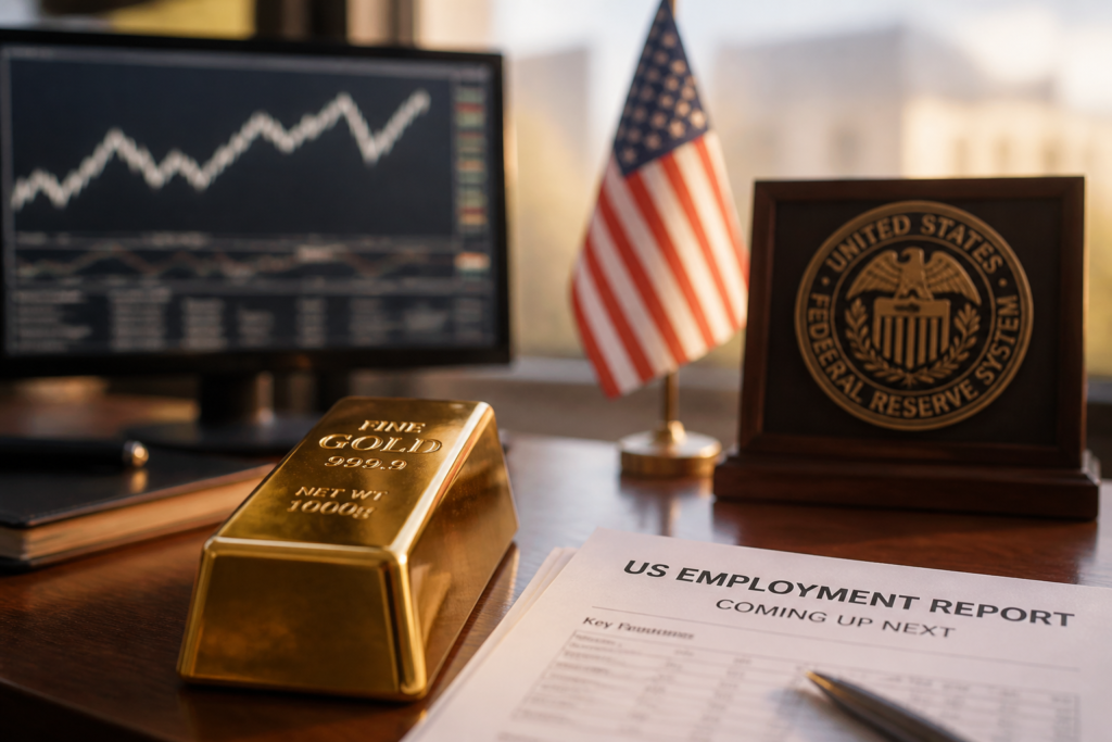 L’or marque une pause avant le rapport clé sur l’emploi américain