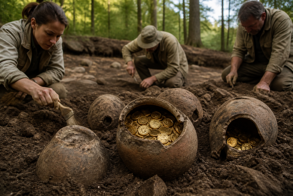 Des milliers de Romains enterrent leur or pour protéger leur fortune, puis disparaissent