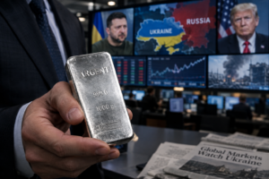 L’argent frôle 54 euros l’once, la trêve en Ukraine ne freine pas sa hausse