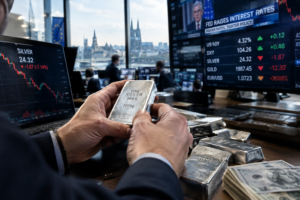 L’argent chute de 8,4 % en une semaine sous la pression des taux américains L’argent chute de 8,4 % en une semaine sous la pression des taux américains