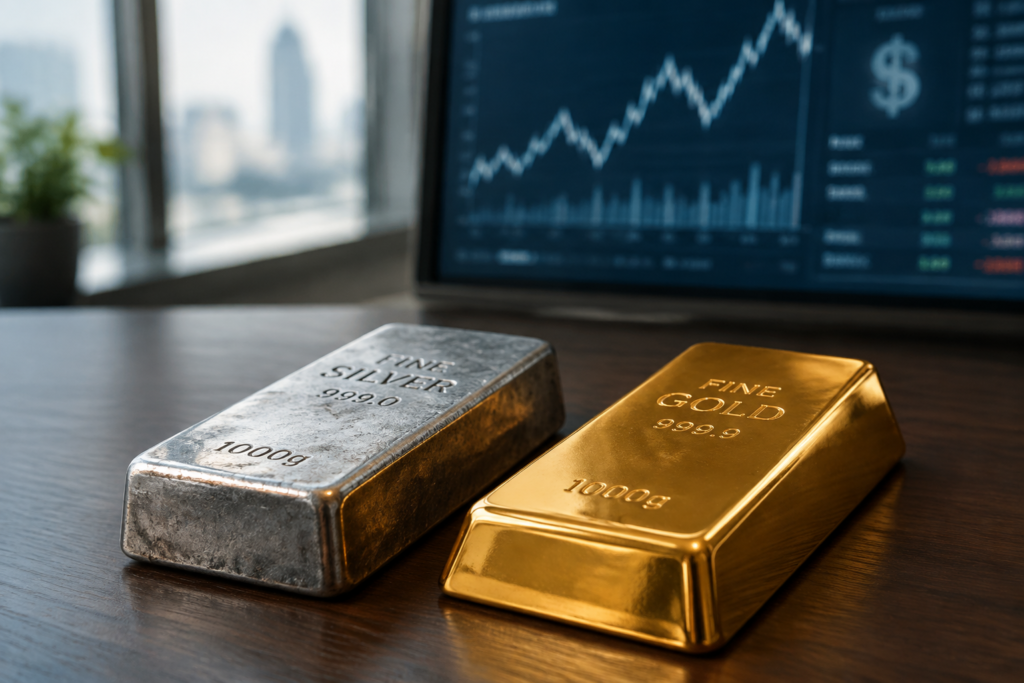 L’argent décroche deux fois plus vite que l’or, le ratio grimpe à 68,8
