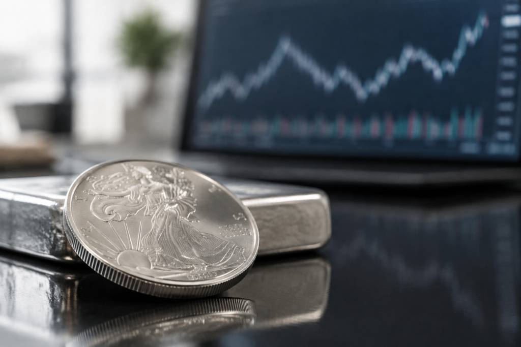 L’argent se stabilise près de 53,6 euros l’once après une semaine agitée L’argent se stabilise près de 53,6 euros l’once après une semaine agitée