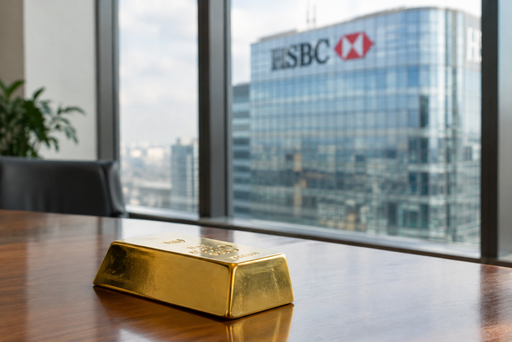 HSBC rappelle que l’or diversifie un portefeuille sans garantir une protection de crise