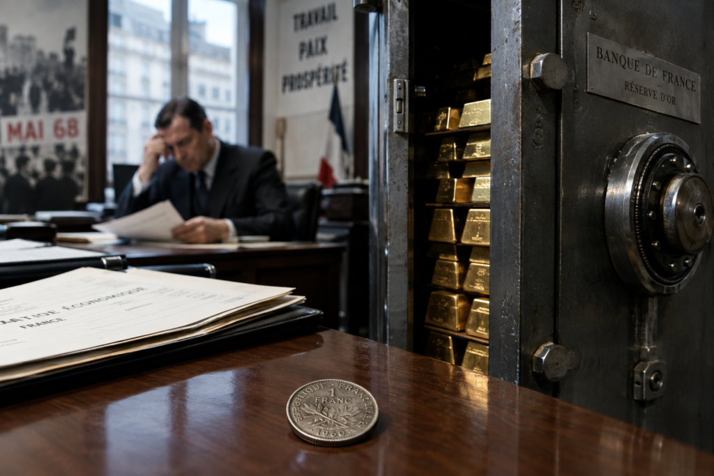 Mai 68 a fait fondre les réserves d’or françaises pour défendre le franc Mai 68 a fait fondre les réserves d’or françaises pour défendre le franc