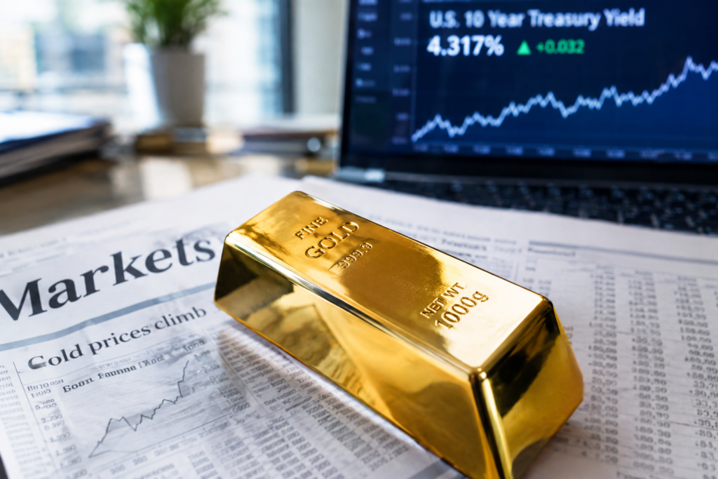 L’or reste bloqué sous 4 200 dollars, freiné par les rendements américains L’or reste bloqué sous 4 200 dollars, freiné par les rendements américains