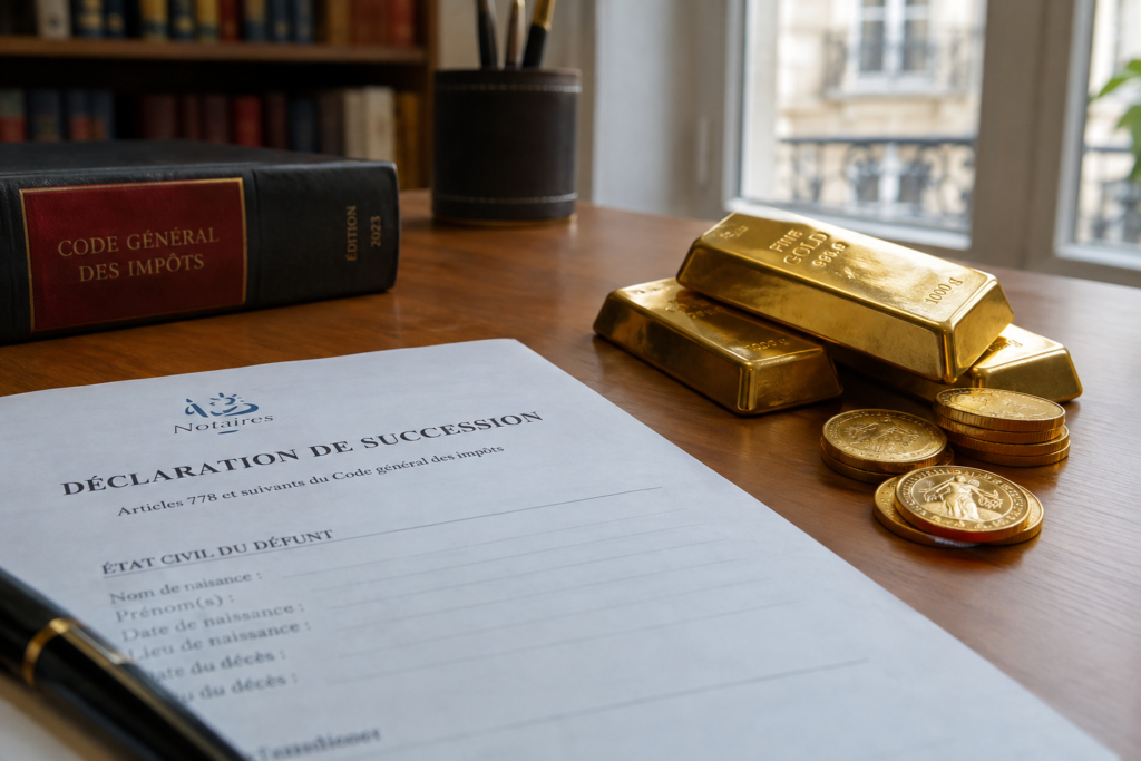Or hérité : la déclaration de succession peut alléger l’impôt à la revente