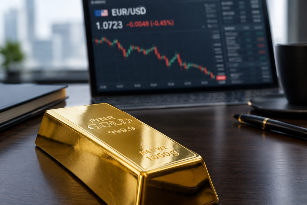 L’or progresse légèrement, porté par le recul du dollar L’or progresse légèrement, porté par le recul du dollar