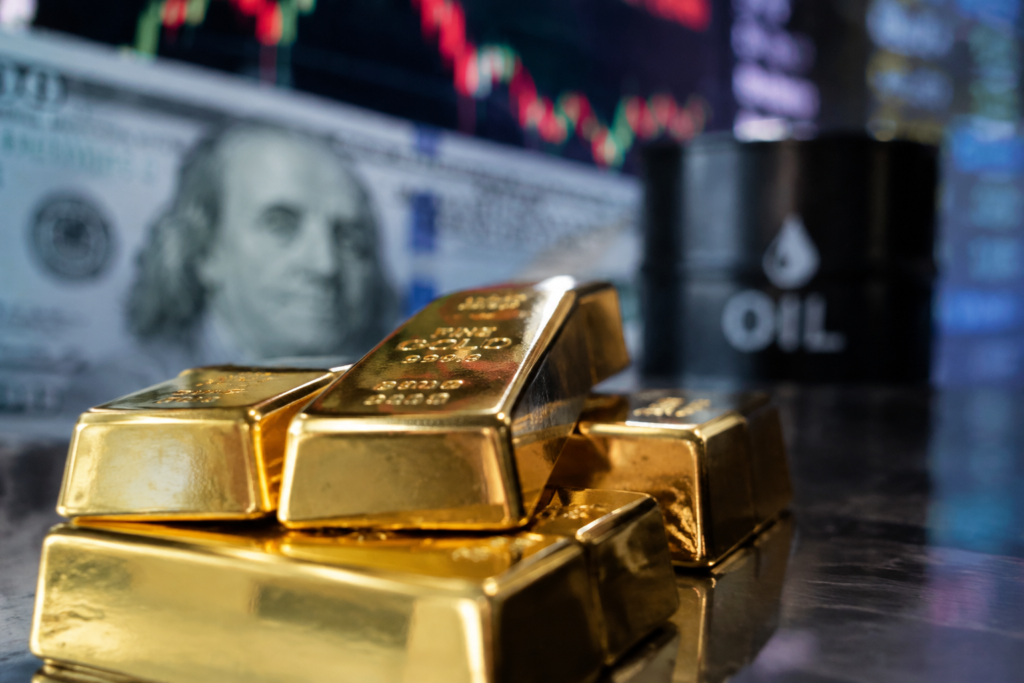L’or progresse avec le recul du dollar et du pétrole