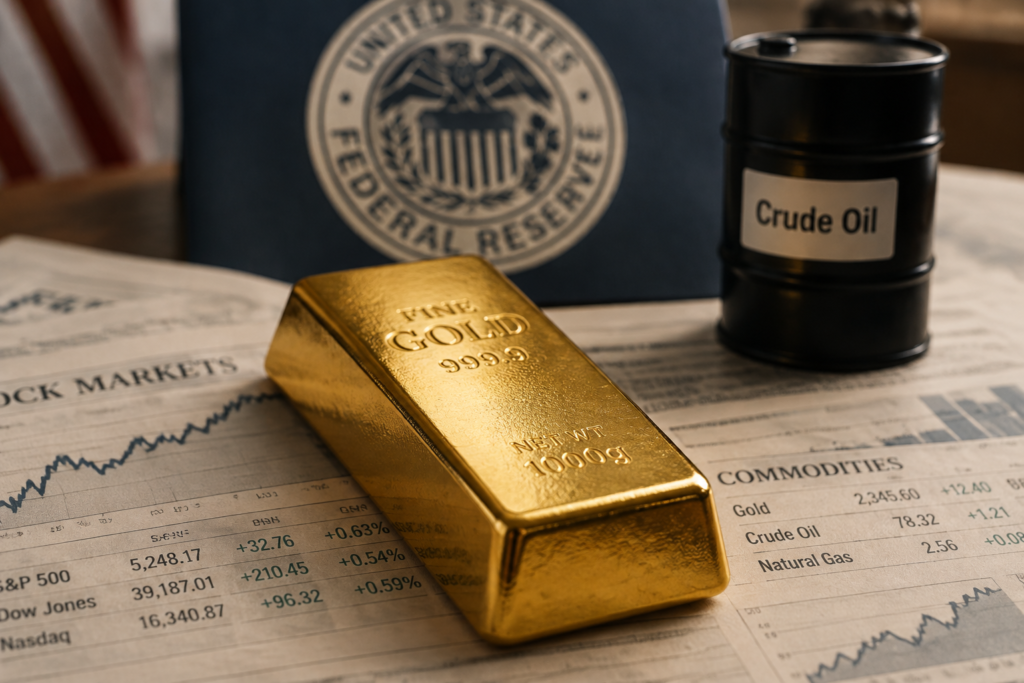 L’or perd 4,1 % en une semaine, freiné par la Fed et le pétrole