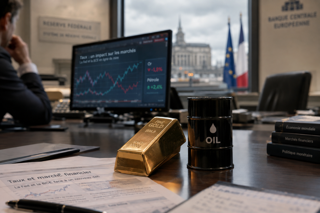L’or recule, la hausse du pétrole relance le scénario de taux élevés L’or recule, la hausse du pétrole relance le scénario de taux élevés