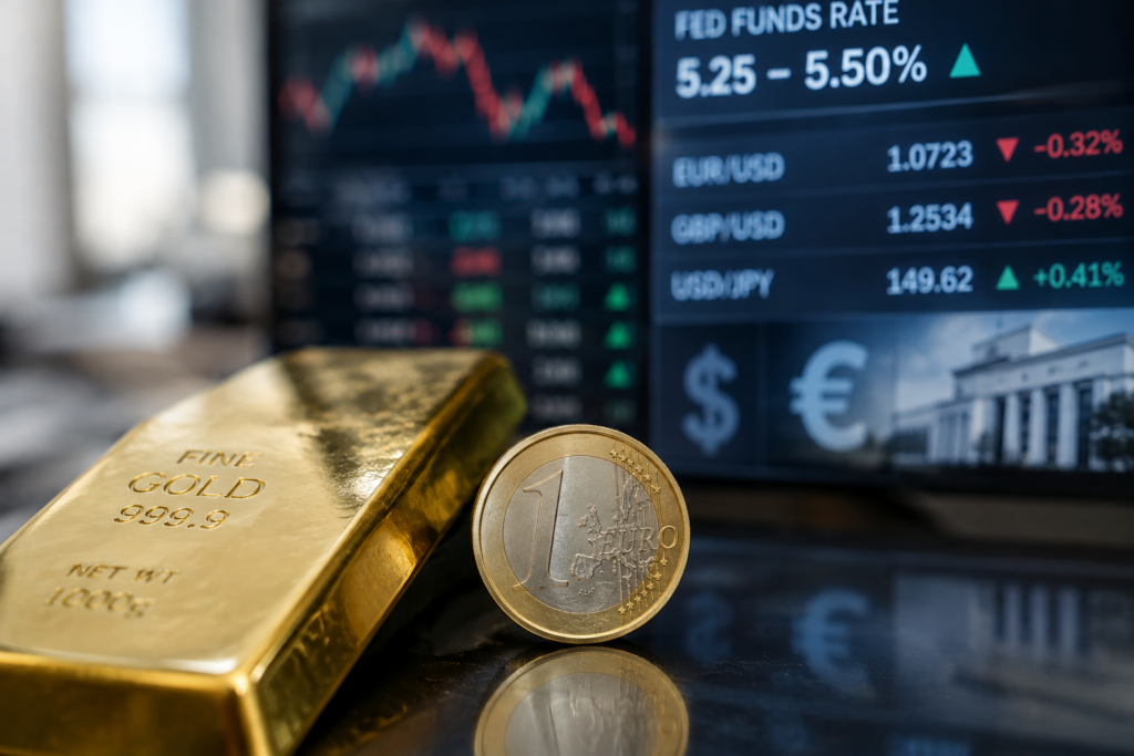 L’or recule sous 118 euros le gramme, pénalisé par les taux américains attendus en décembre