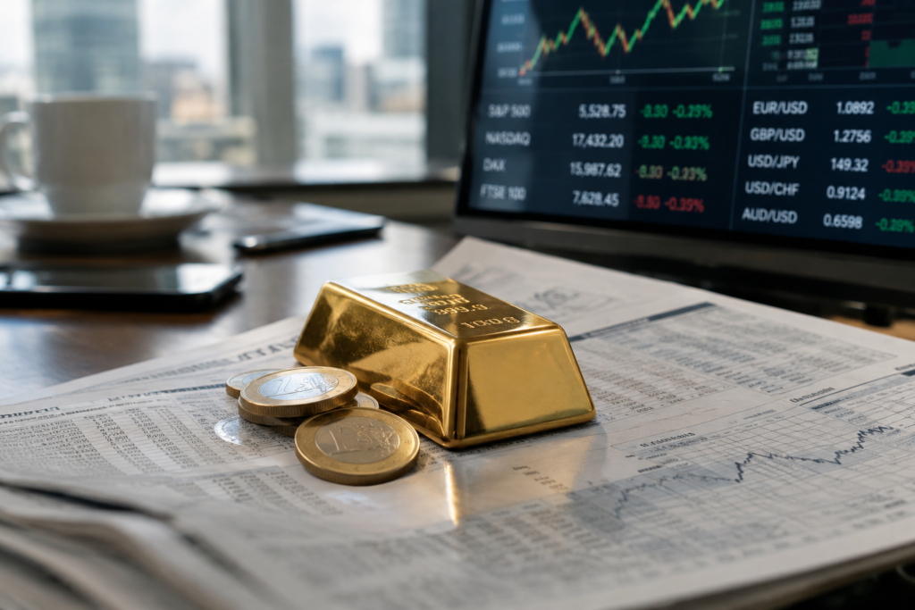 L’or recule sous 3 590 euros l’once avant la décision de la Fed