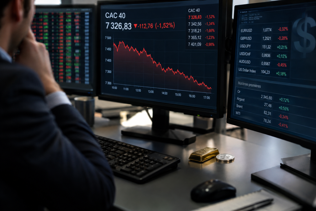 L’or résiste au dollar fort tandis que le CAC 40 décroche L’or résiste au dollar fort tandis que le CAC 40 décroche