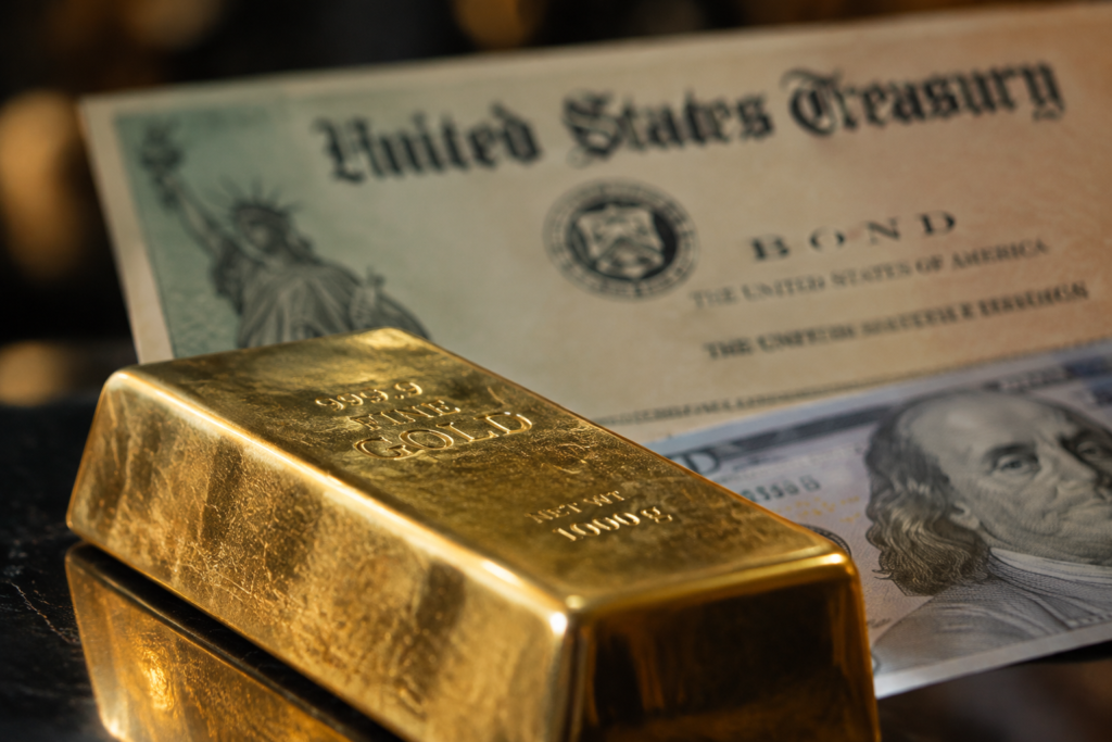 L’or repasse sous 3 700 euros, freiné par les taux américains