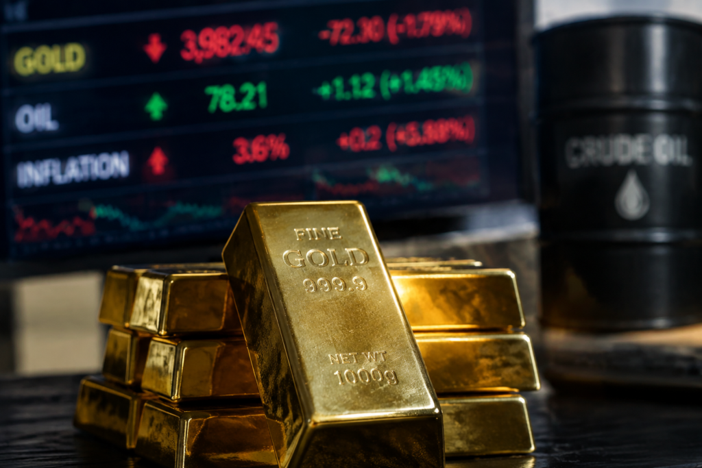 L’or retombe sous 4 000 dollars, freiné par le pétrole et les craintes sur les taux L’or retombe sous 4 000 dollars, freiné par le pétrole et les craintes sur les taux