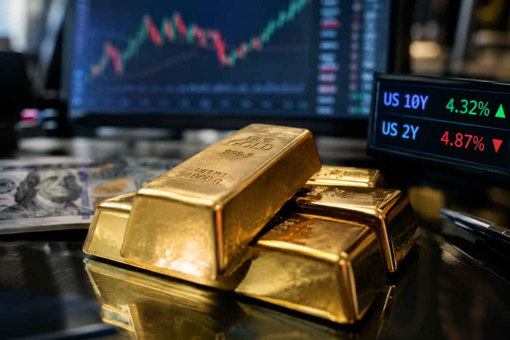 L’or se stabilise à 4 165 dollars malgré la force du dollar et des taux