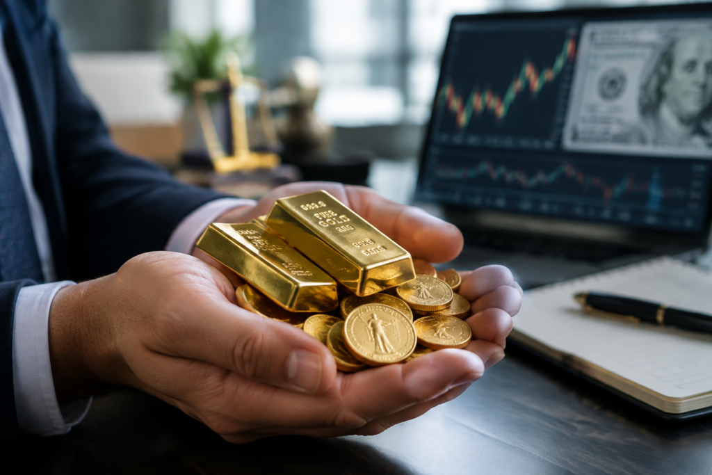 L’or se stabilise après avoir touché un plus bas de deux mois
