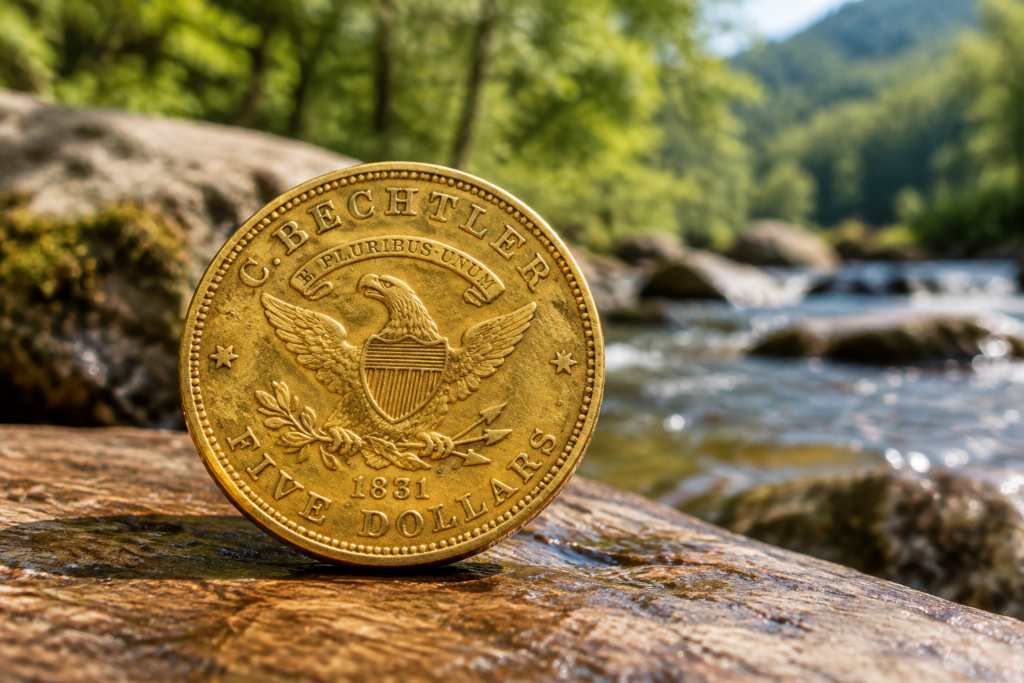 La pièce Bechtler de 5 dollars raconte la première ruée vers l’or américaine