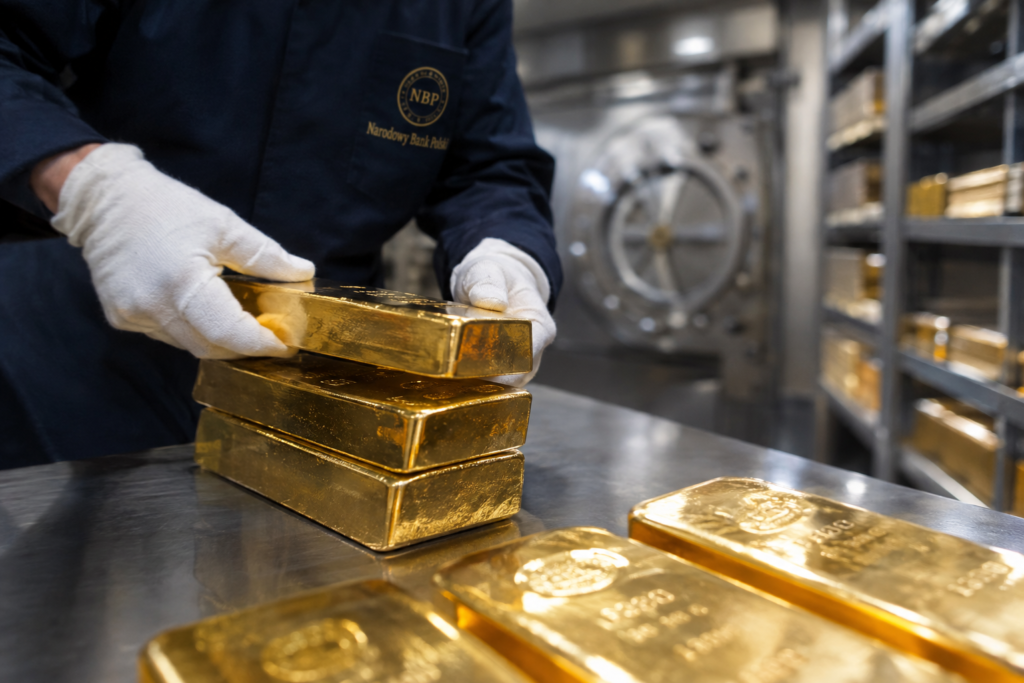 La Pologne achète 8 tonnes d’or pour renforcer son bouclier de crise