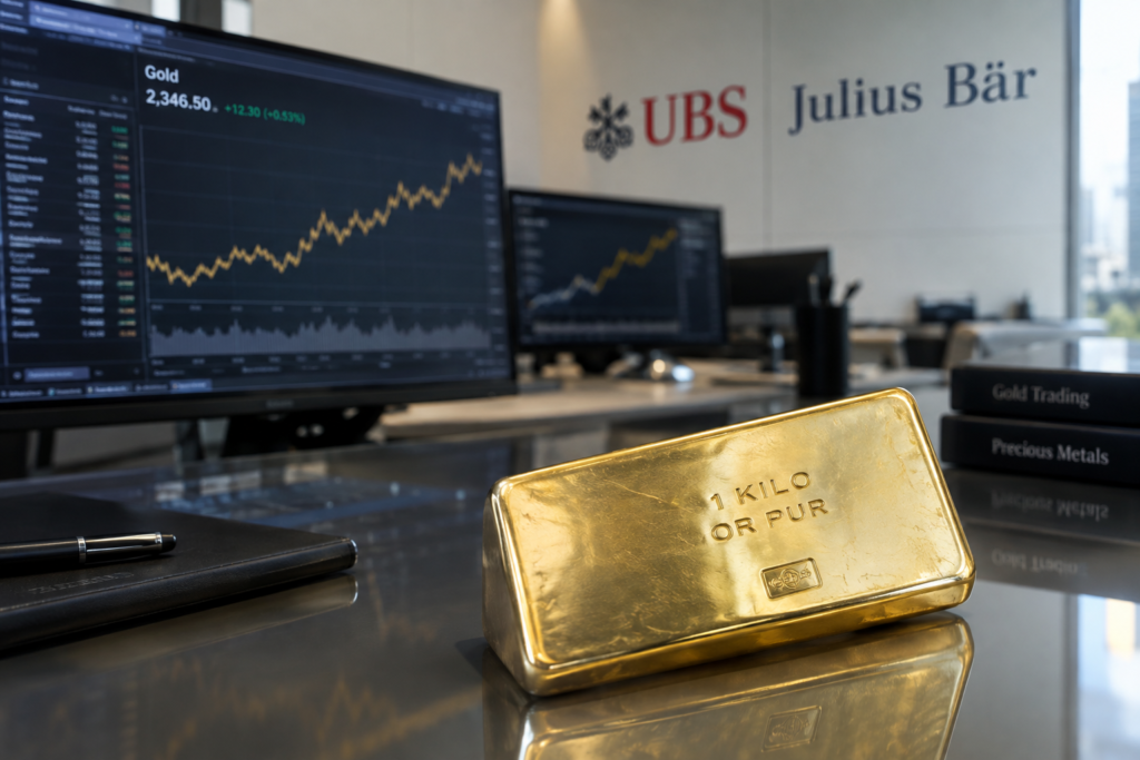 UBS voit des acheteurs soutenir l’or près d’un seuil clé UBS voit des acheteurs soutenir l’or près d’un seuil clé